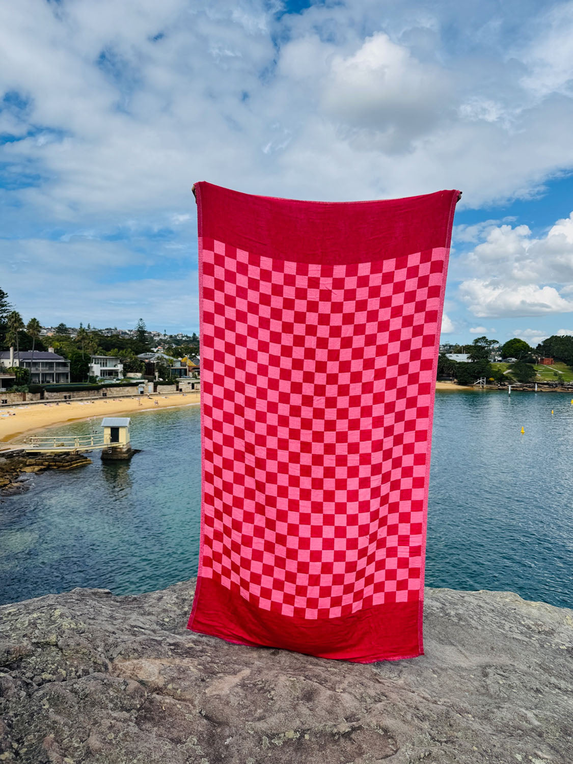 Poolside - Flamingo Flame Beach Towel