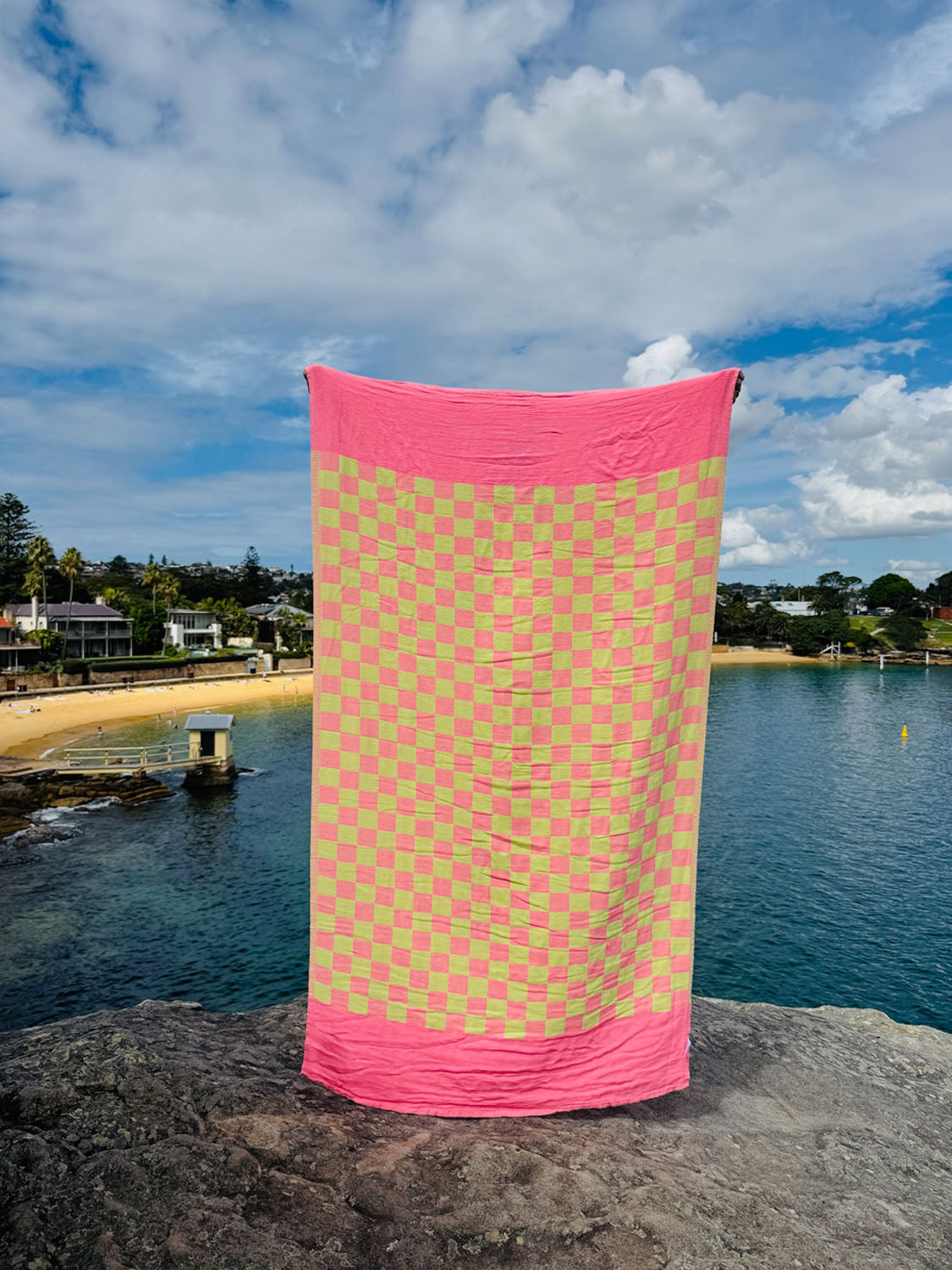 Poolside - Acid Flamingo Beach Towel