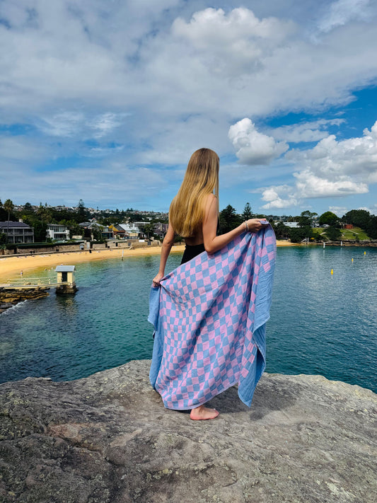 Poolside - Orchid Mauve Beach Towel