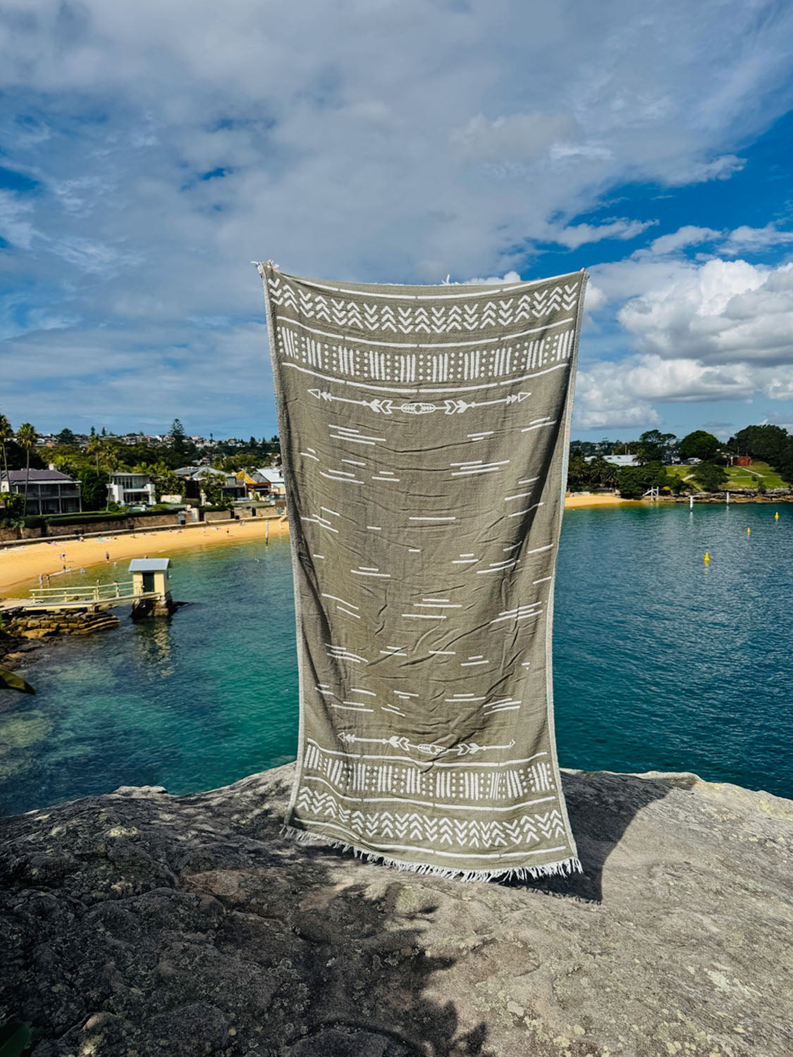 Las Palmas - Sage Brush Beach Towel