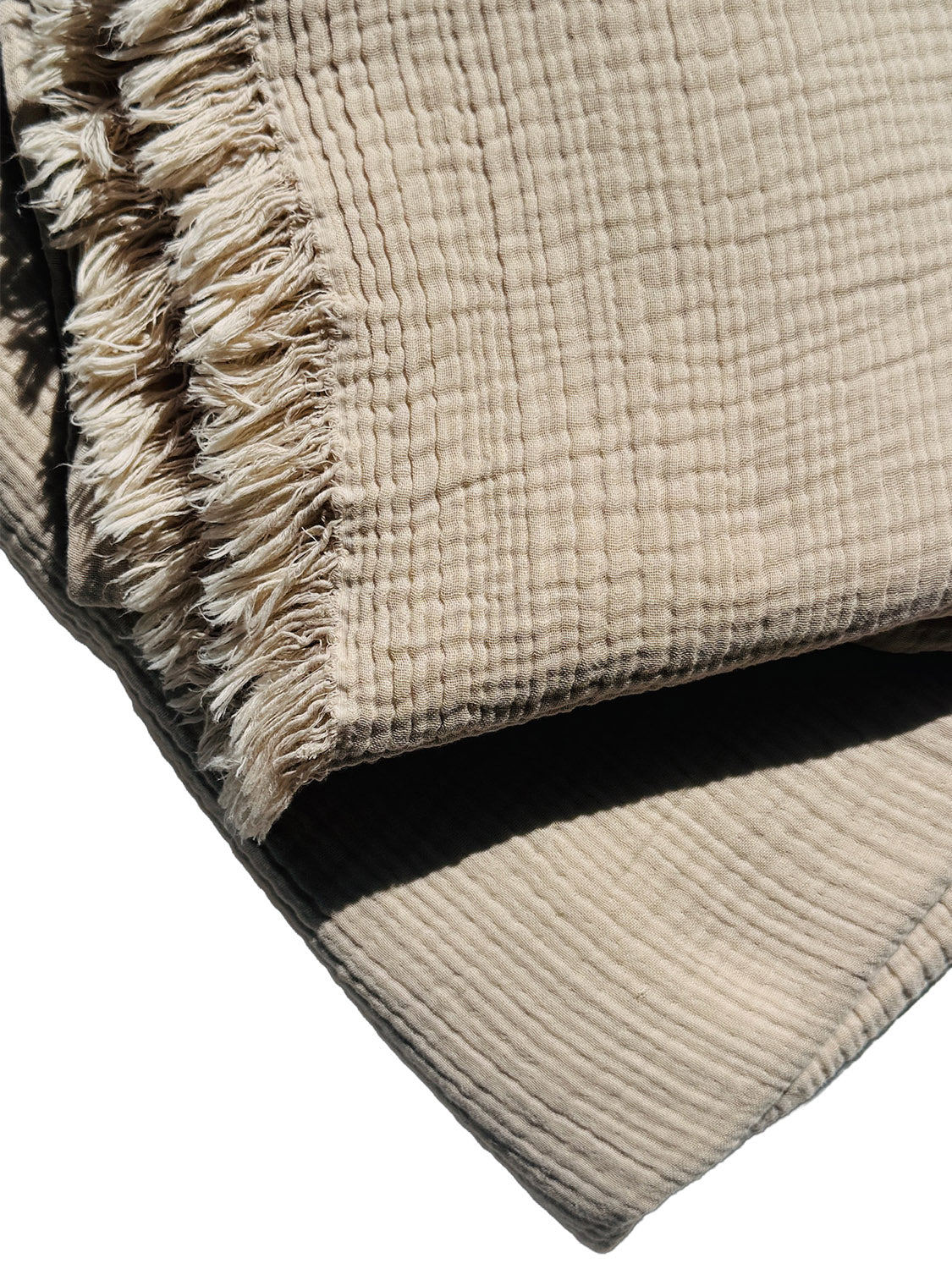 Muslin Blanket Queen  - Desert Sand