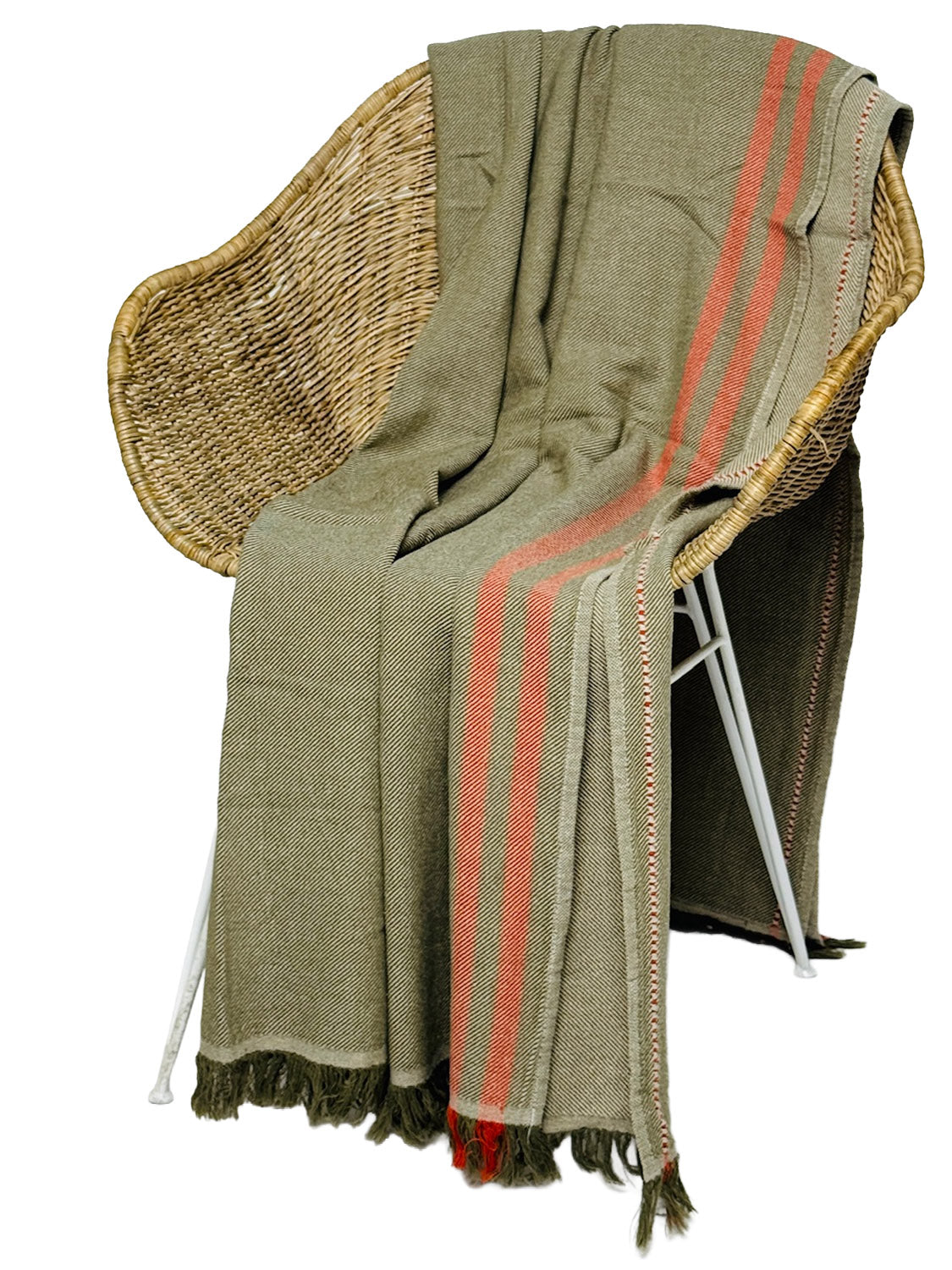 Camp Throw | Sage - Burnt Orange - Collector Store Sydney