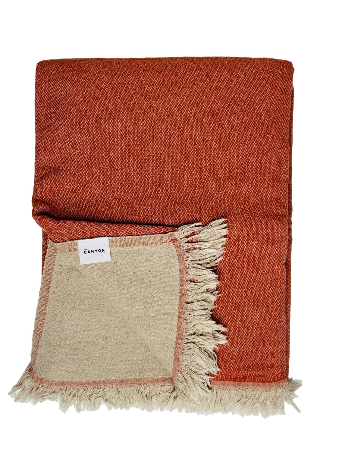 Linen Throw | Adobe Clay Ecru - Collector Store Sydney