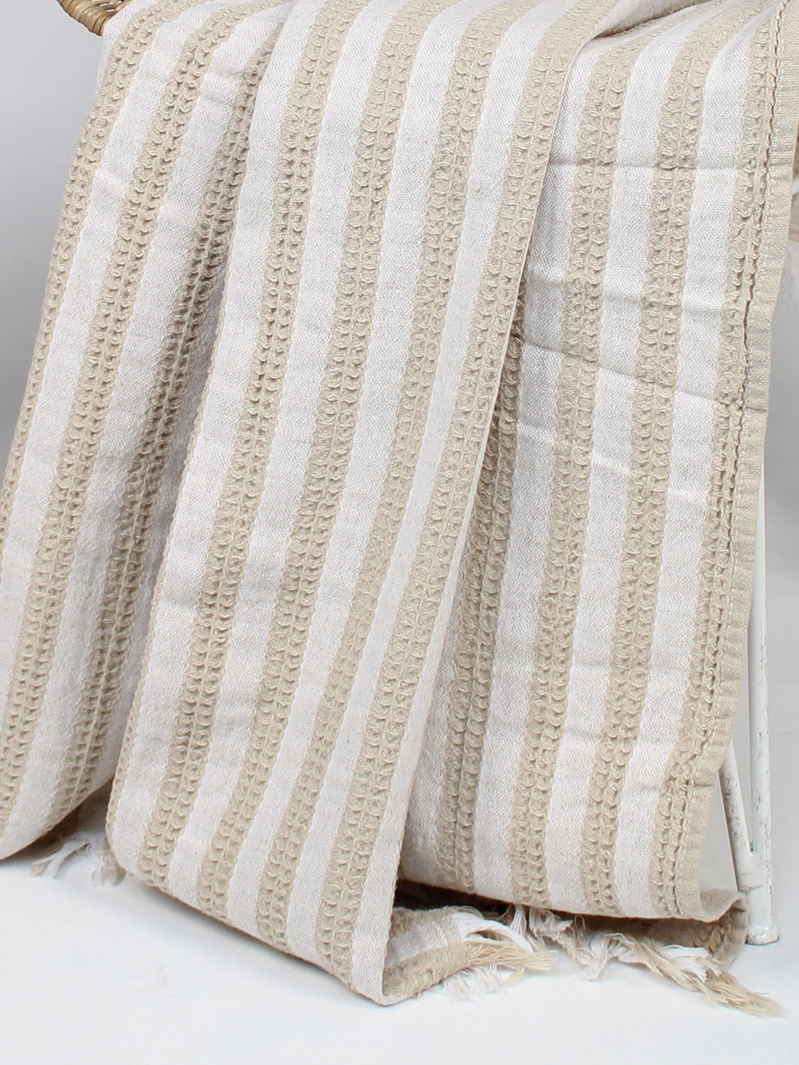 Sand Salt Stripe Throw - Collector Store Sydney