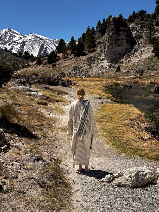 Sand Stripe Bath Robe - Collector Store Sydney