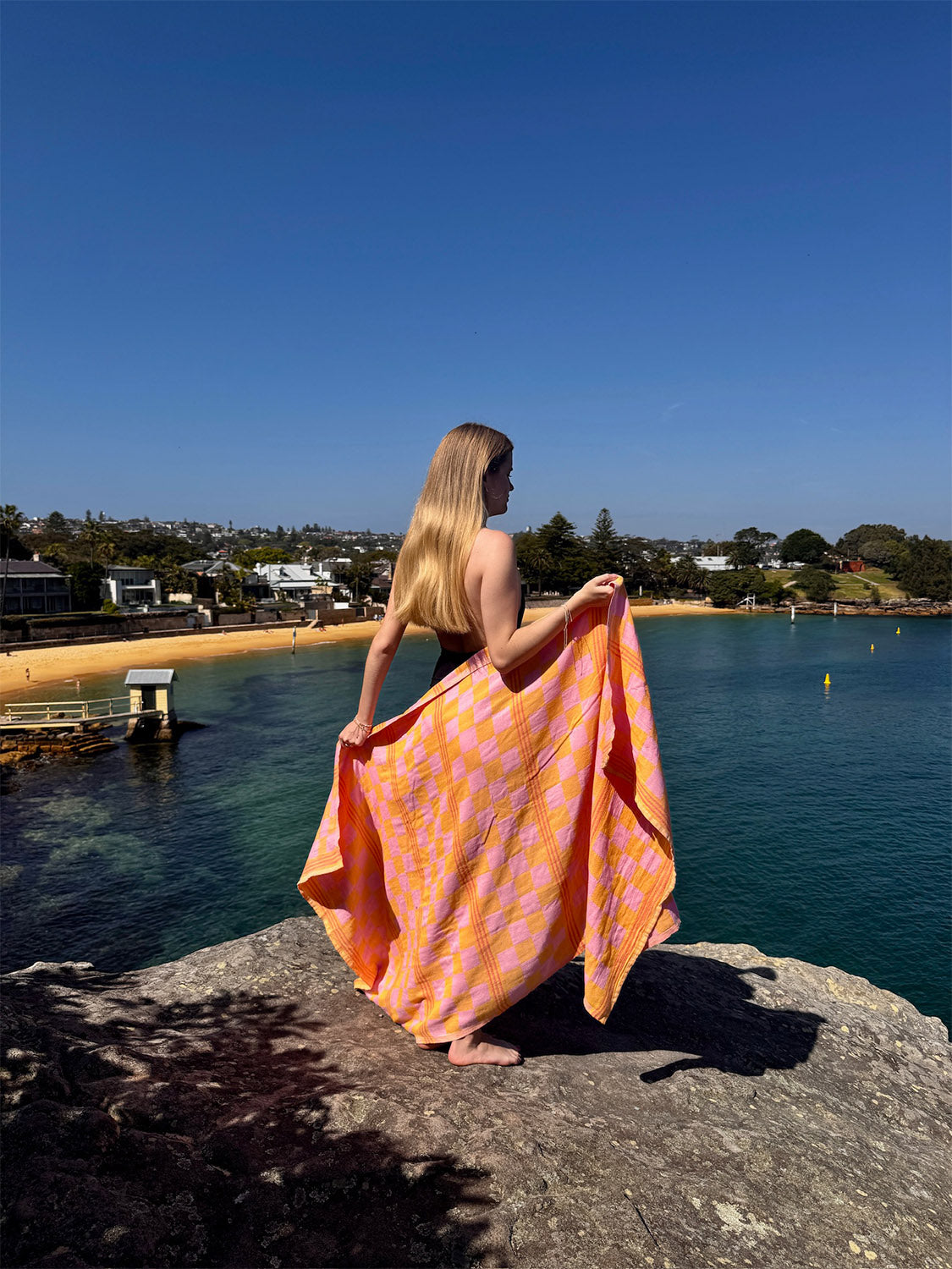 Sunfair - Flamingo Saffron Beach Towel - Collector Store Sydney