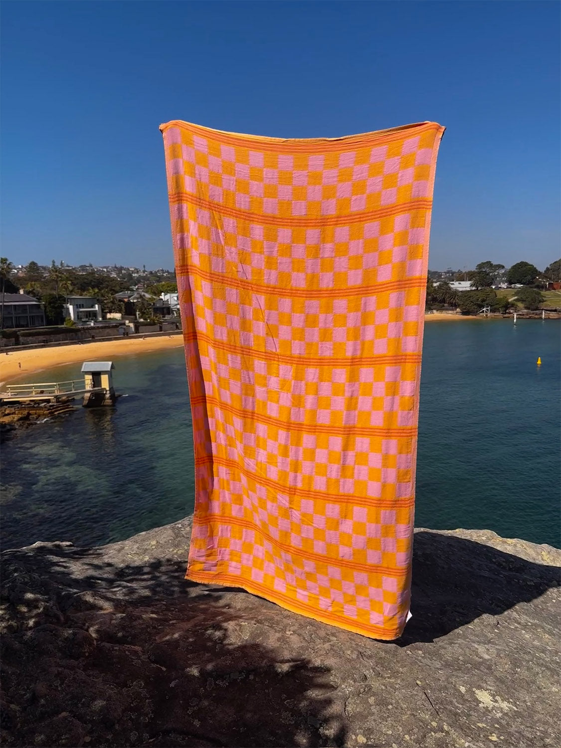Sunfair - Flamingo Saffron Beach Towel - Collector Store Sydney