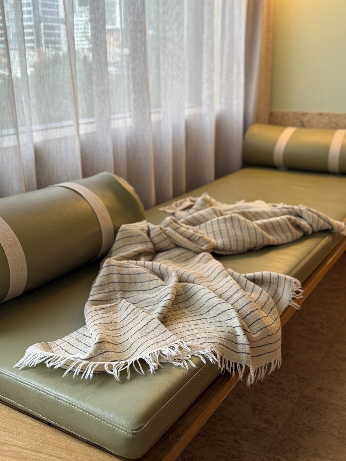 Yucca Striped Muslin Throw - Collector Store Sydney